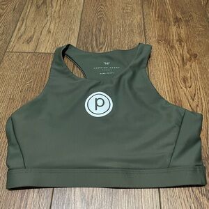 Heroine Sport x Pure Barre Army Green Sports Bra